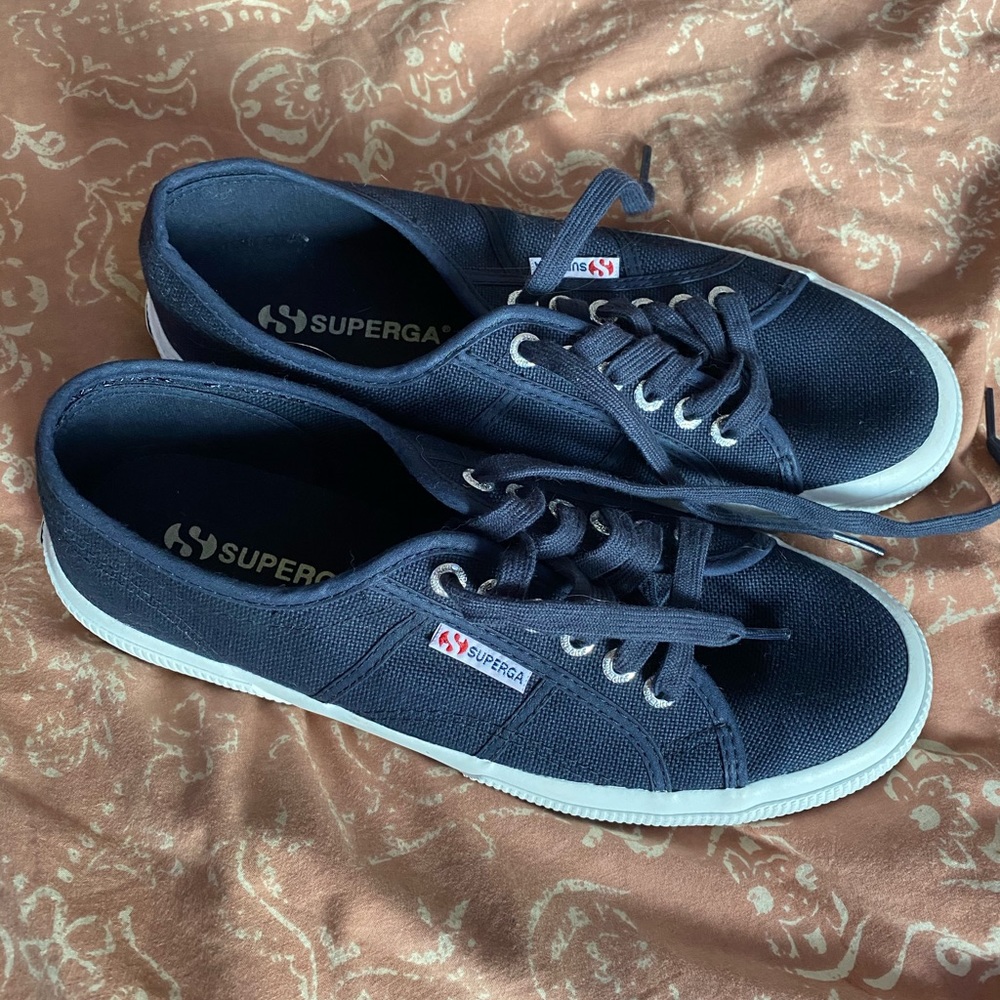Navy Blue superga sneakers